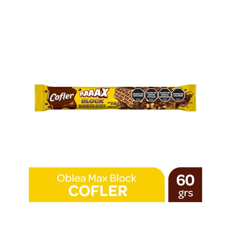 OBLEA COF. BLOCK MAX x60g.