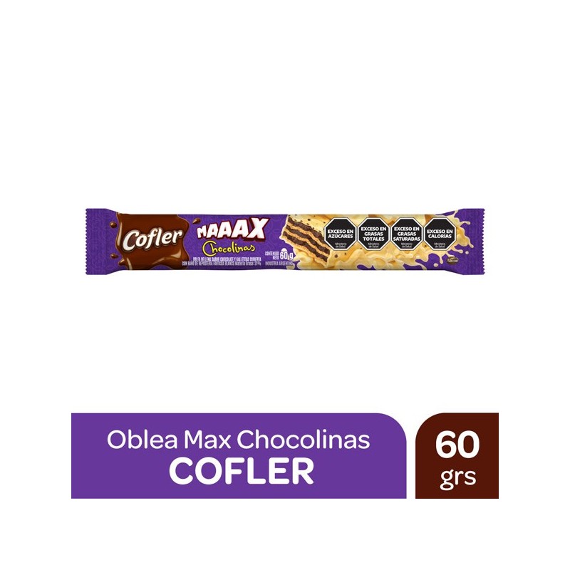OBLEA MAX CHOCOLINA x60g.
