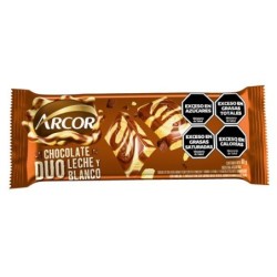 CHOC. ARCOR BLCO/LECHE x80g.