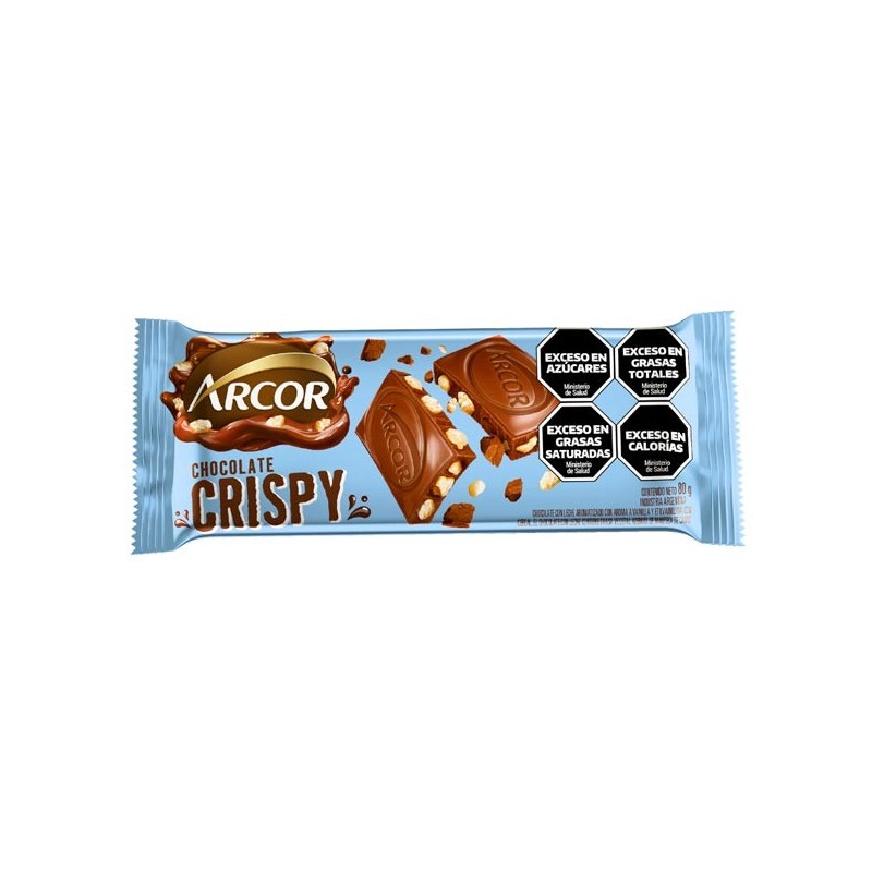 CHOC. ARCOR CRISPY x80g.