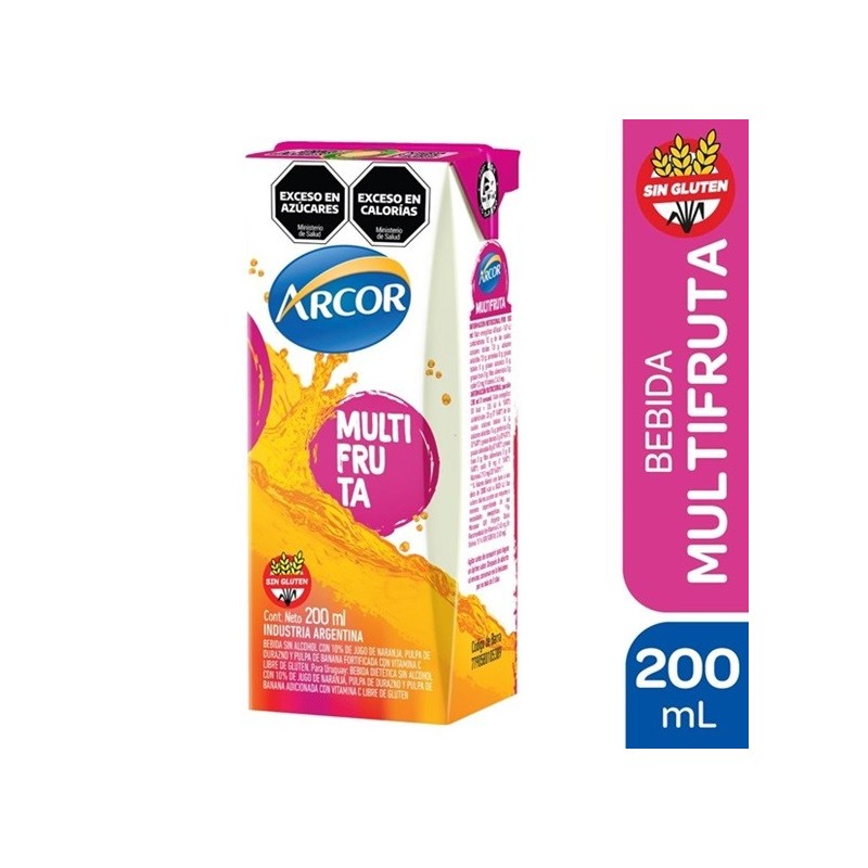JUGO TETRA ARCOR MULTIF x200cc.
