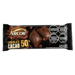 CHOC. ARCOR 50% CACAO X80g.