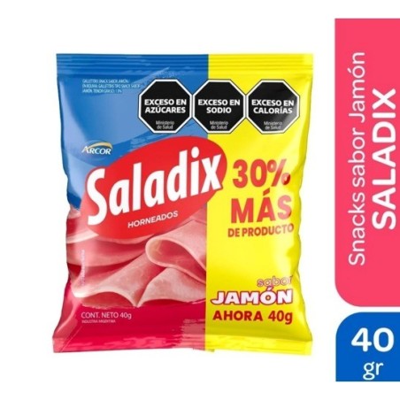SALADIX TIRA JAMON 6u.x40g.