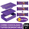 CHOCOLINAS TUPPER 3x170g.