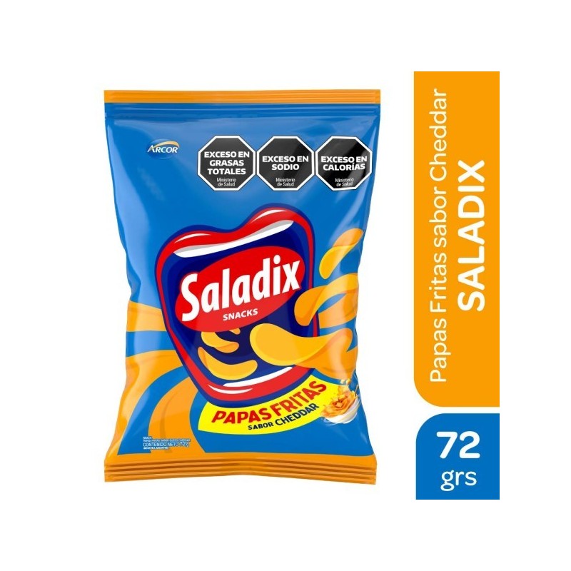 PAPA FRITA CHEDDAR x72g.