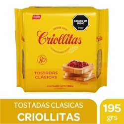 CRIOLLITAS TOST.CLASICAS x195g