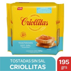 CRIOLLITAS TOST.S/SAL x195g