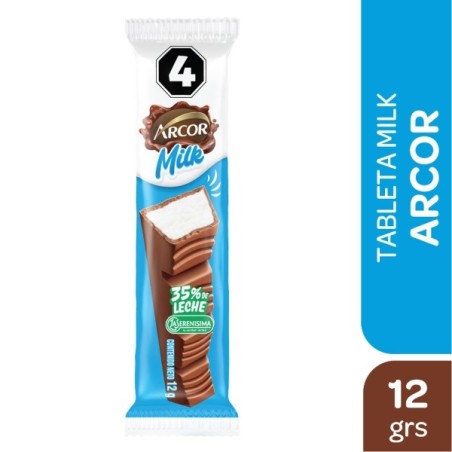 CHOC ARCOR MILK 20x12g