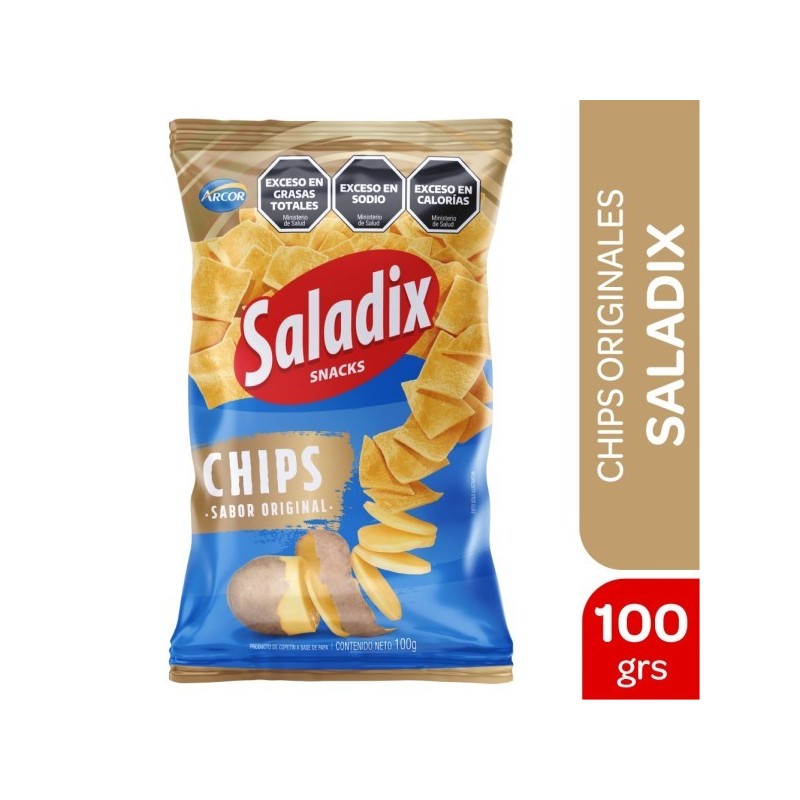 SALADIX CHIPS ORIGINAL X100G