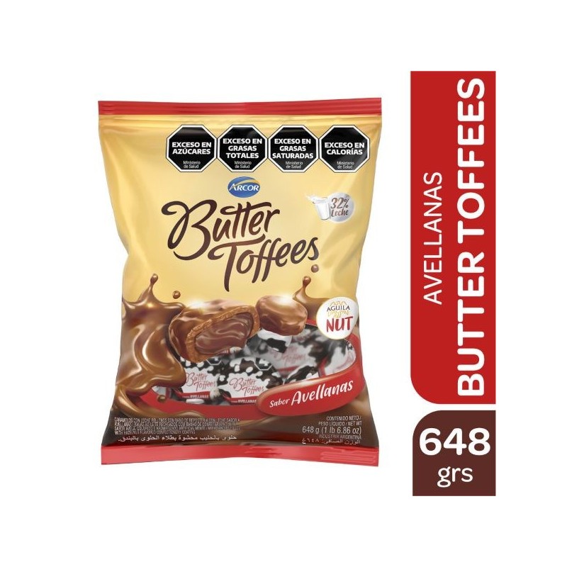 BUTTER TOFFEES AVELLANAS x648g