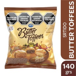 PAQ. BUTTER TOFFEES SURT X140G