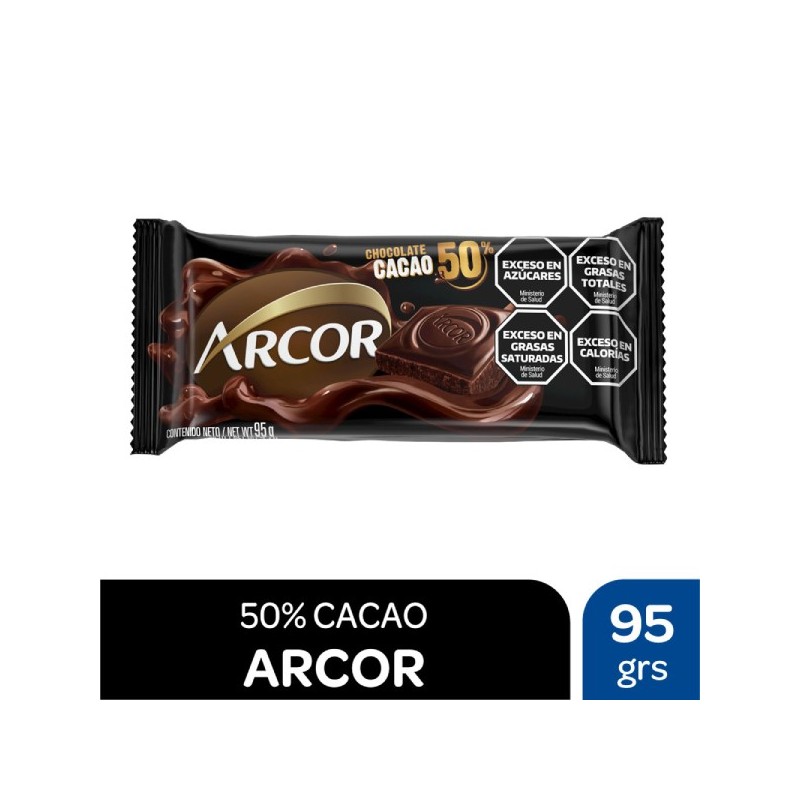 CHOC. ARCOR SEMIAMARGO x95gr