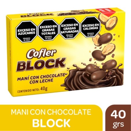 MANI C/CHOCOLATE BLOCKx40g.