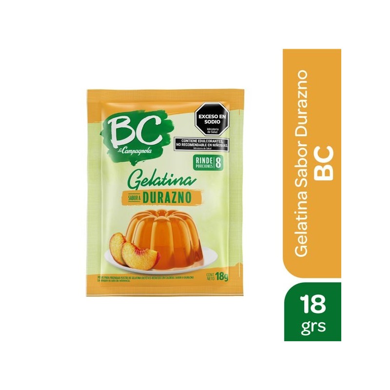 GEL BC DURAZNO x18g